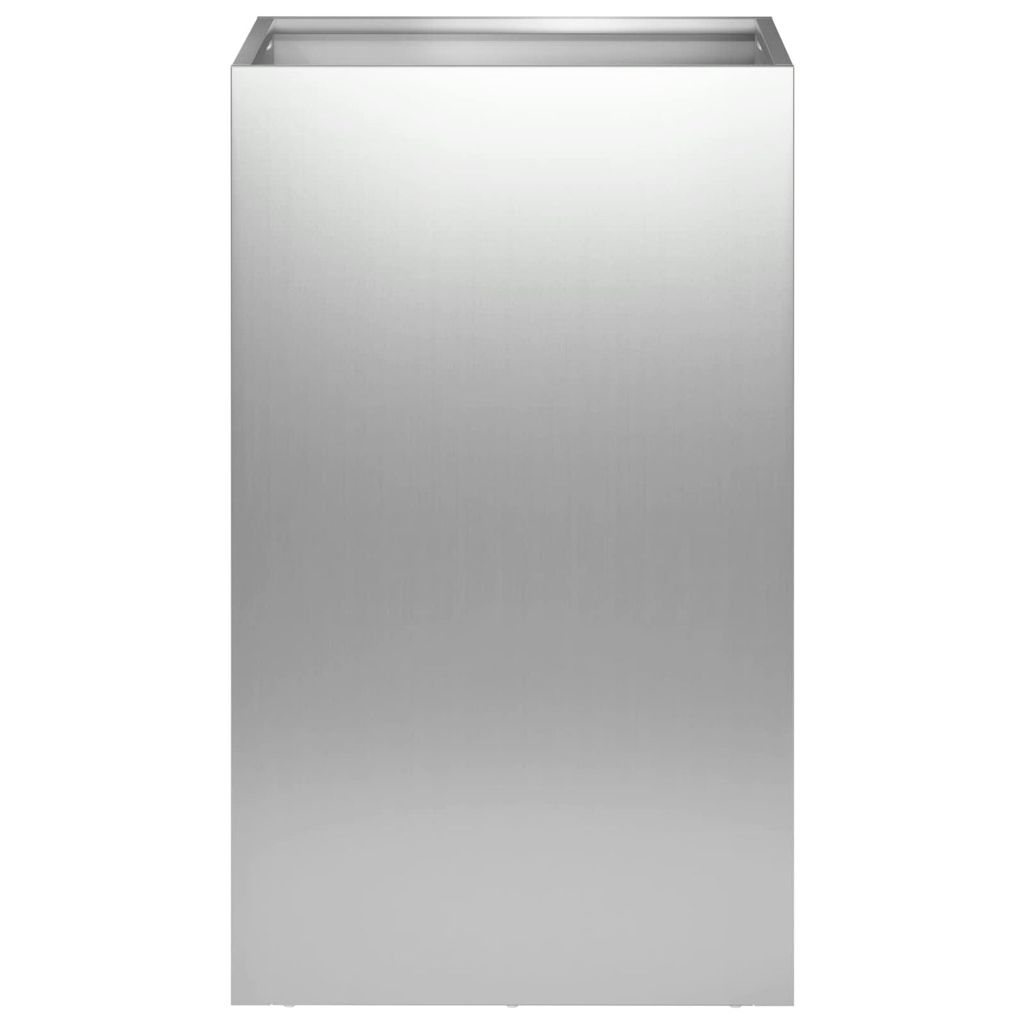 vidaXL Garden Planter Silver 30 x 30 x 50 cm Galvanised Steel