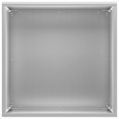 vidaXL Garden Planter Silver 30 x 30 x 50 cm Galvanised Steel