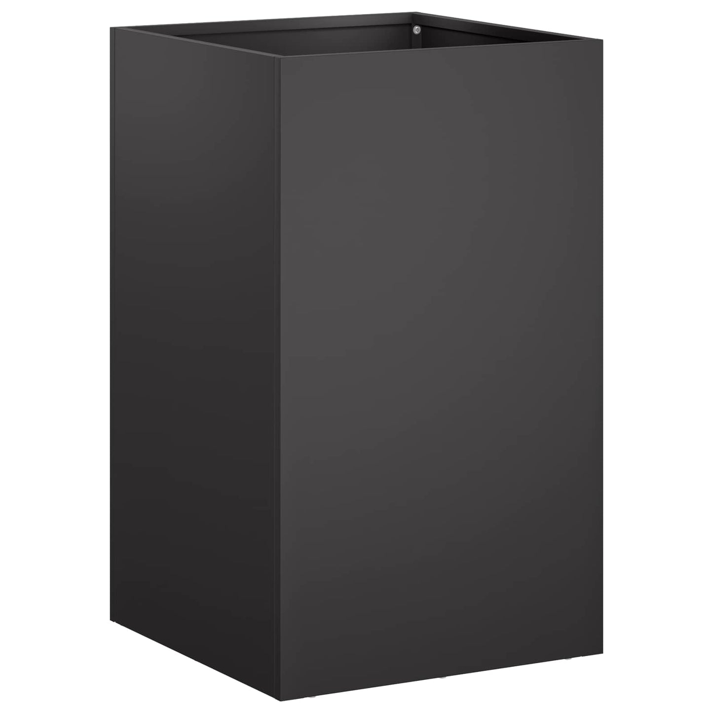 vidaXL Garden Planter 2 pcs Black 40 x 40 x 50 cm Cold-rolled Steel