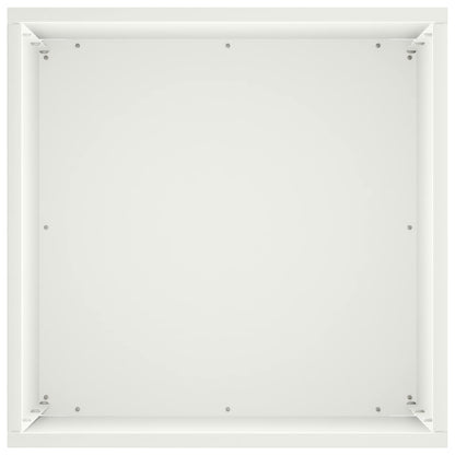 vidaXL Garden Planter White 40 x 40 x 50 cm Cold-rolled Steel