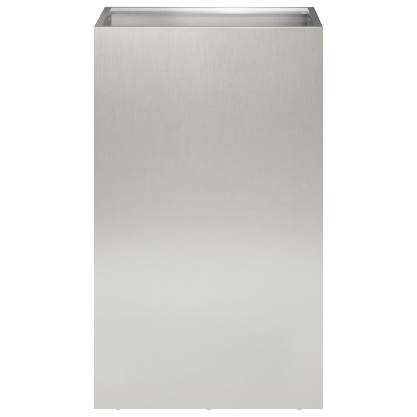 vidaXL Garden Planter Silver 40 x 40 x 50 cm Stainless Steel