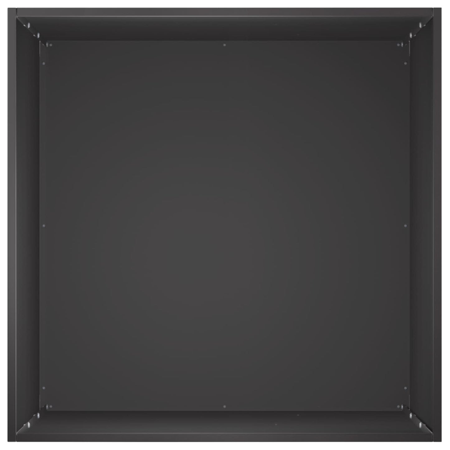 vidaXL Garden Planter 2 pcs Black 40 x 40 x 75 cm Cold-rolled Steel