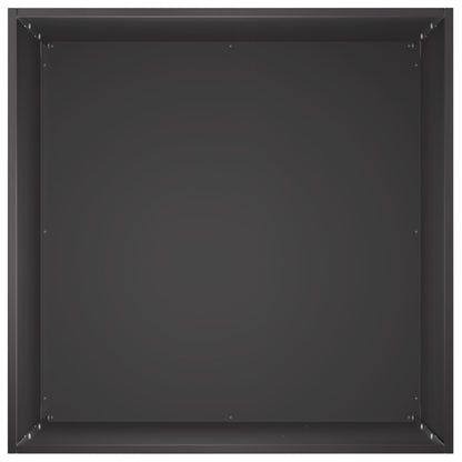 vidaXL Garden Planter 2 pcs Black 40 x 40 x 75 cm Cold-rolled Steel