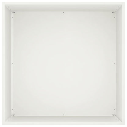 vidaXL Garden Planter White 40 x 40 x 75 cm Cold-rolled Steel