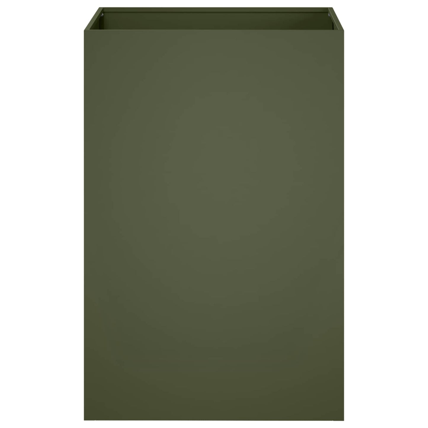 vidaXL Garden Planter Olive Green 40 x 40 x 75 cm Cold-rolled Steel