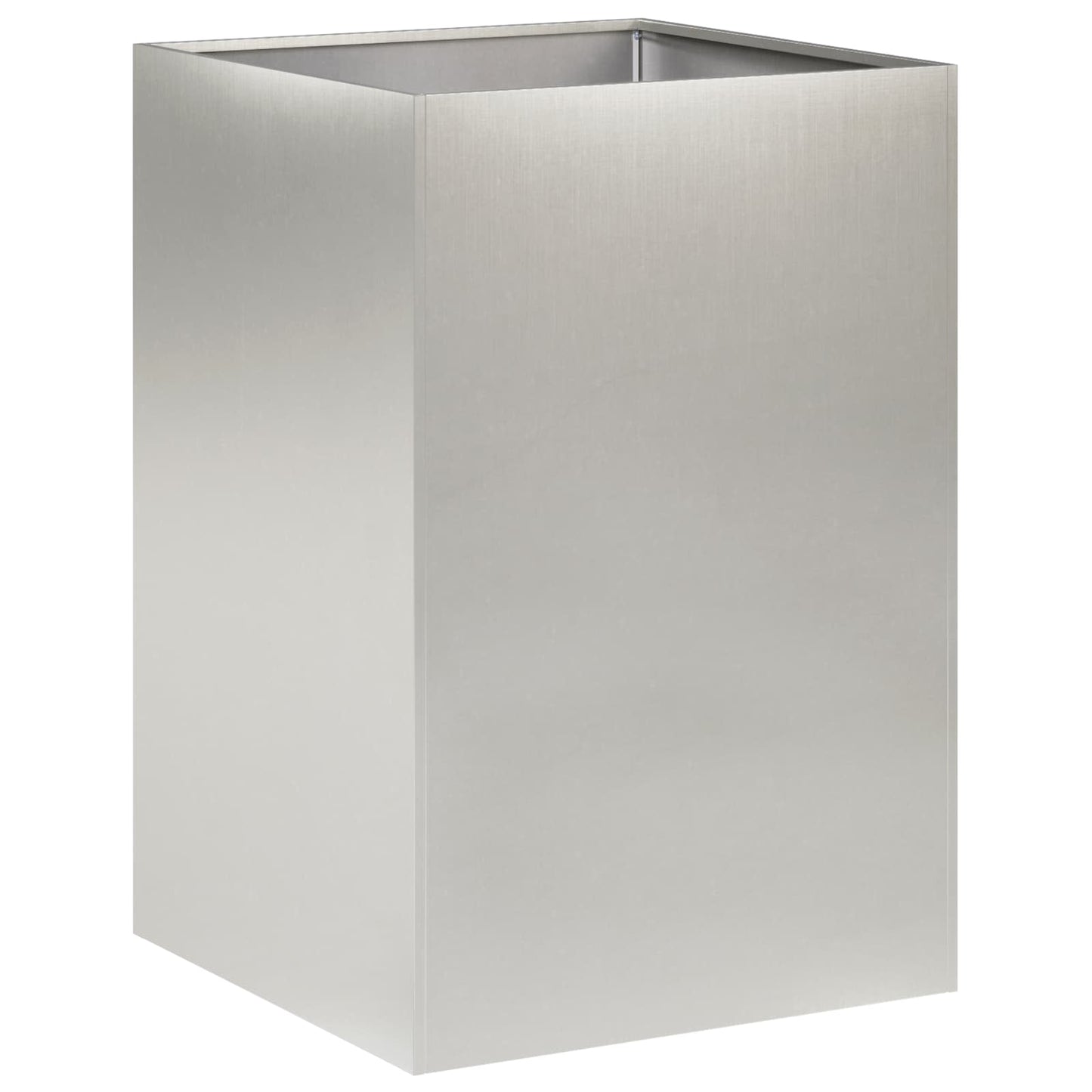 vidaXL Garden Planter Silver 40 x 40 x 75 cm Stainless Steel