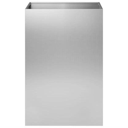 vidaXL Garden Planter Silver 40 x 40 x 75 cm Galvanised Steel