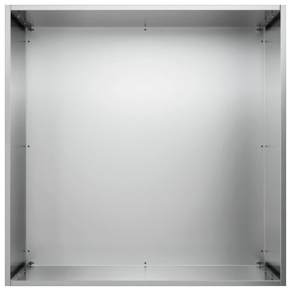 vidaXL Garden Planter 2 pcs Silver 40 x 40 x 75 cm Galvanised Steel