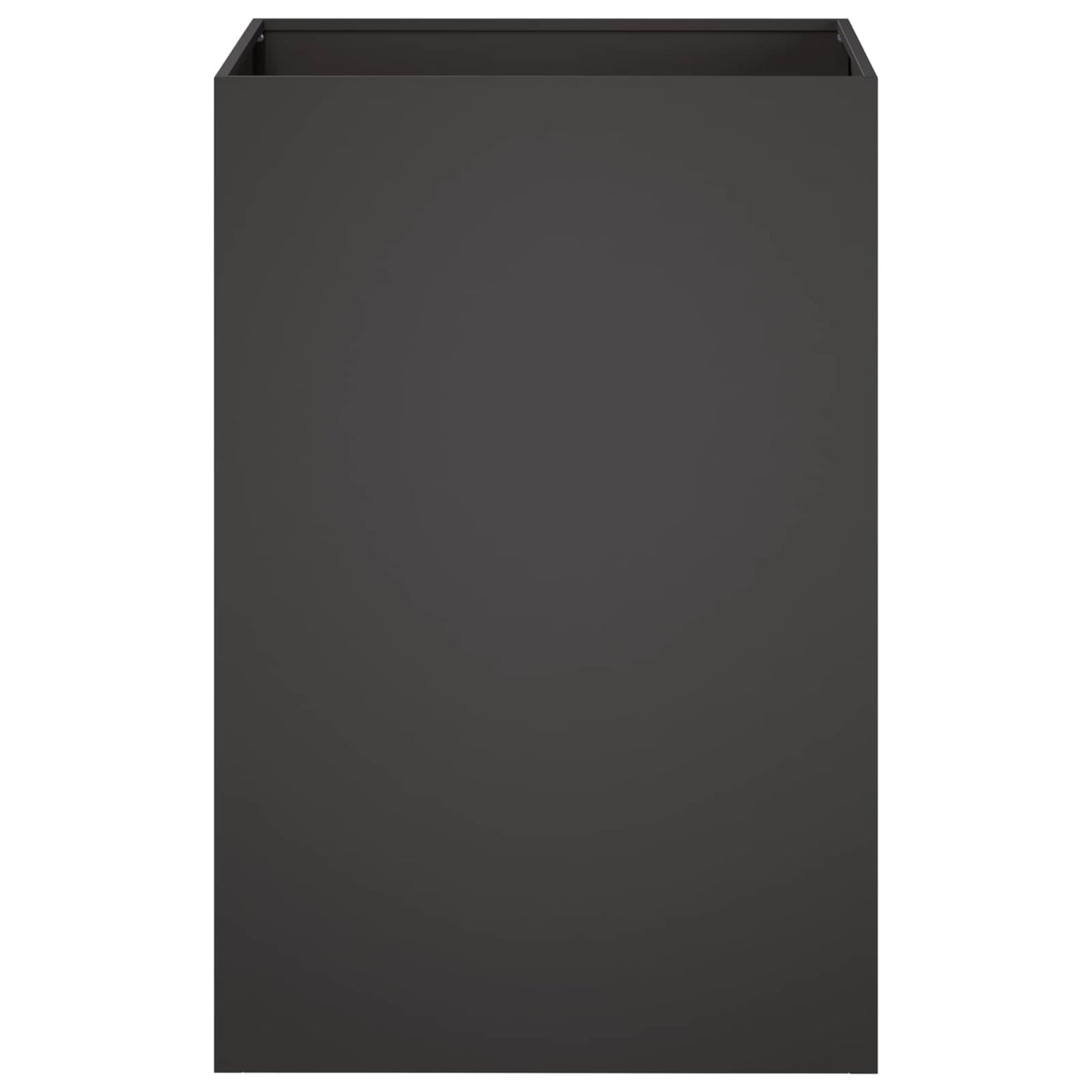 vidaXL Garden Planter 2 pcs Black 50 x 50 x 75 cm Cold-rolled Steel