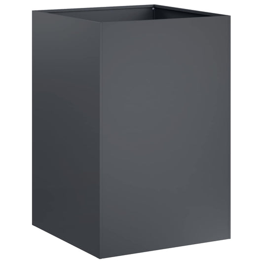 vidaXL Garden Planter Anthracite 50 x 50 x 75 cm Cold-rolled Steel