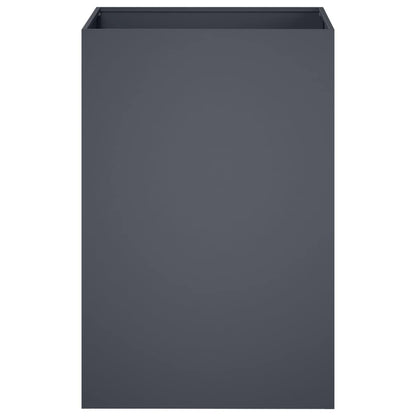 vidaXL Garden Planter 2 pcs Anthracite 50 x 50 x 75 cm