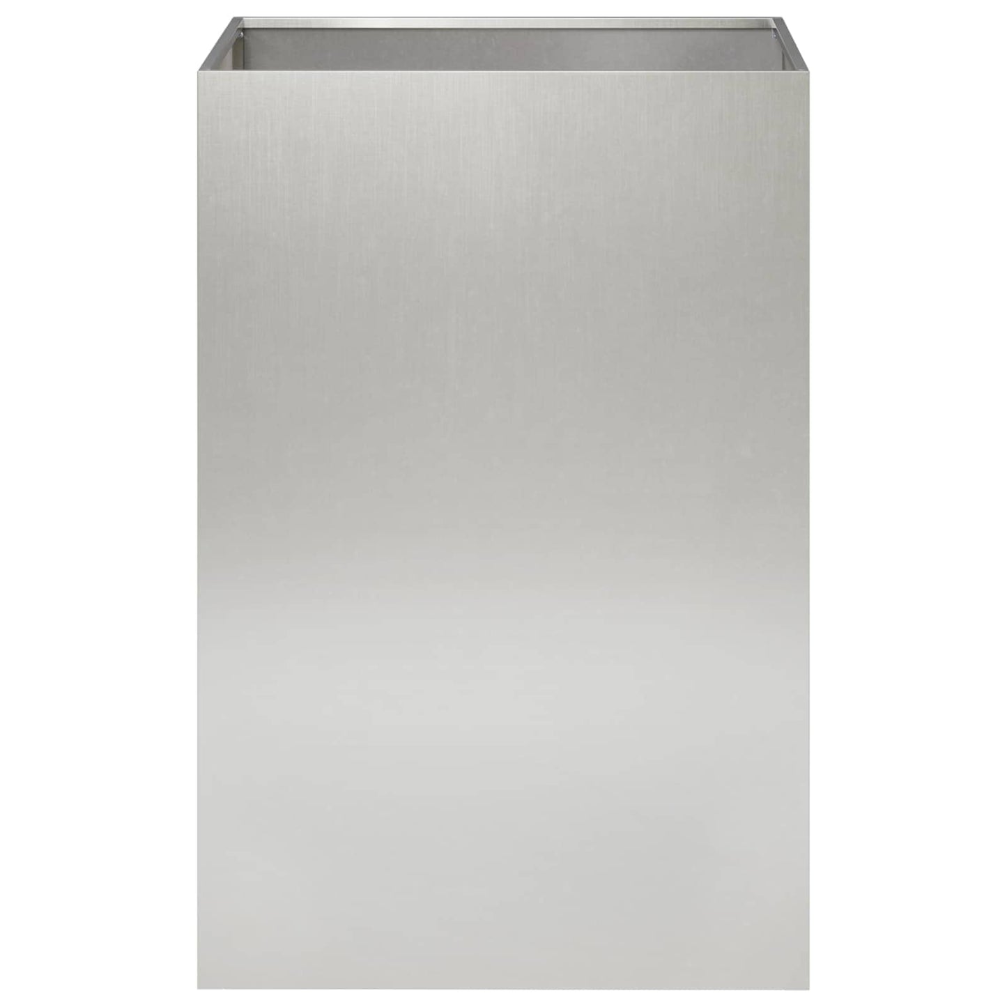vidaXL Garden Planter 2 pcs Silver 50 x 50 x 75 cm Stainless Steel