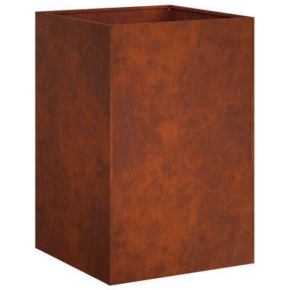 vidaXL Garden Planter Rusty 50 x 50 x 75 cm Weathering Steel