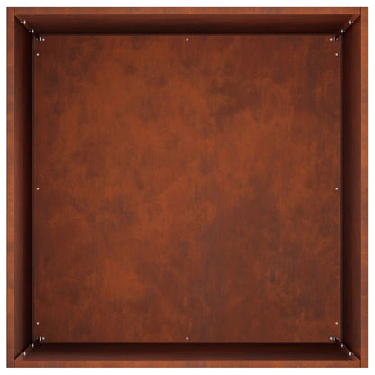 vidaXL Garden Planter Rusty 50 x 50 x 75 cm Weathering Steel