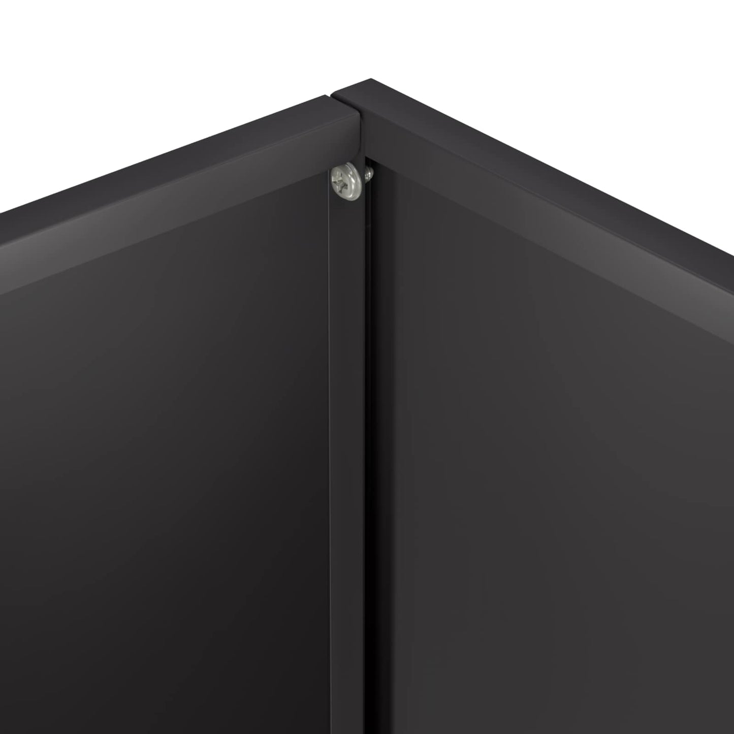vidaXL Garden Planter Black 40 x 20 x 40 cm Cold-rolled Steel