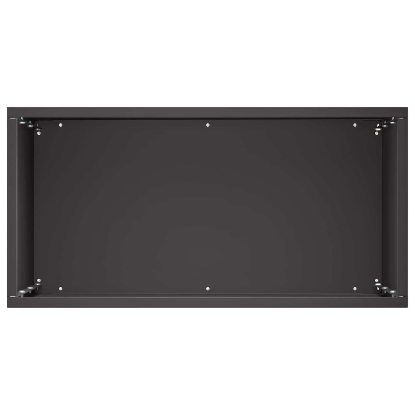 vidaXL Garden Planter Black 40 x 20 x 40 cm Cold-rolled Steel