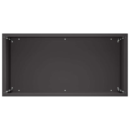 vidaXL Garden Planter 2 pcs Black 40 x 20 x 40 cm Cold-rolled Steel