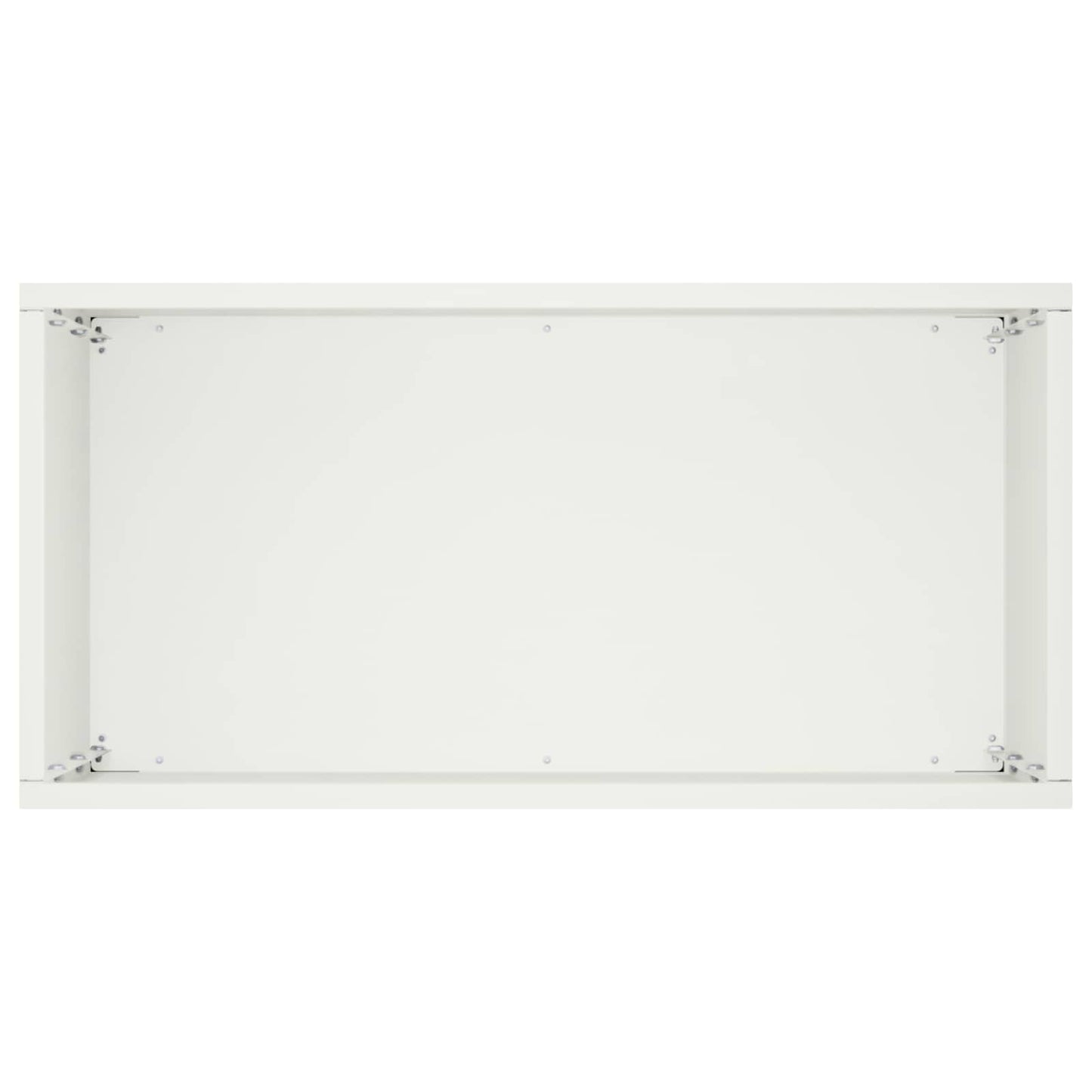 vidaXL Garden Planter White 40 x 20 x 40 cm Cold-rolled Steel