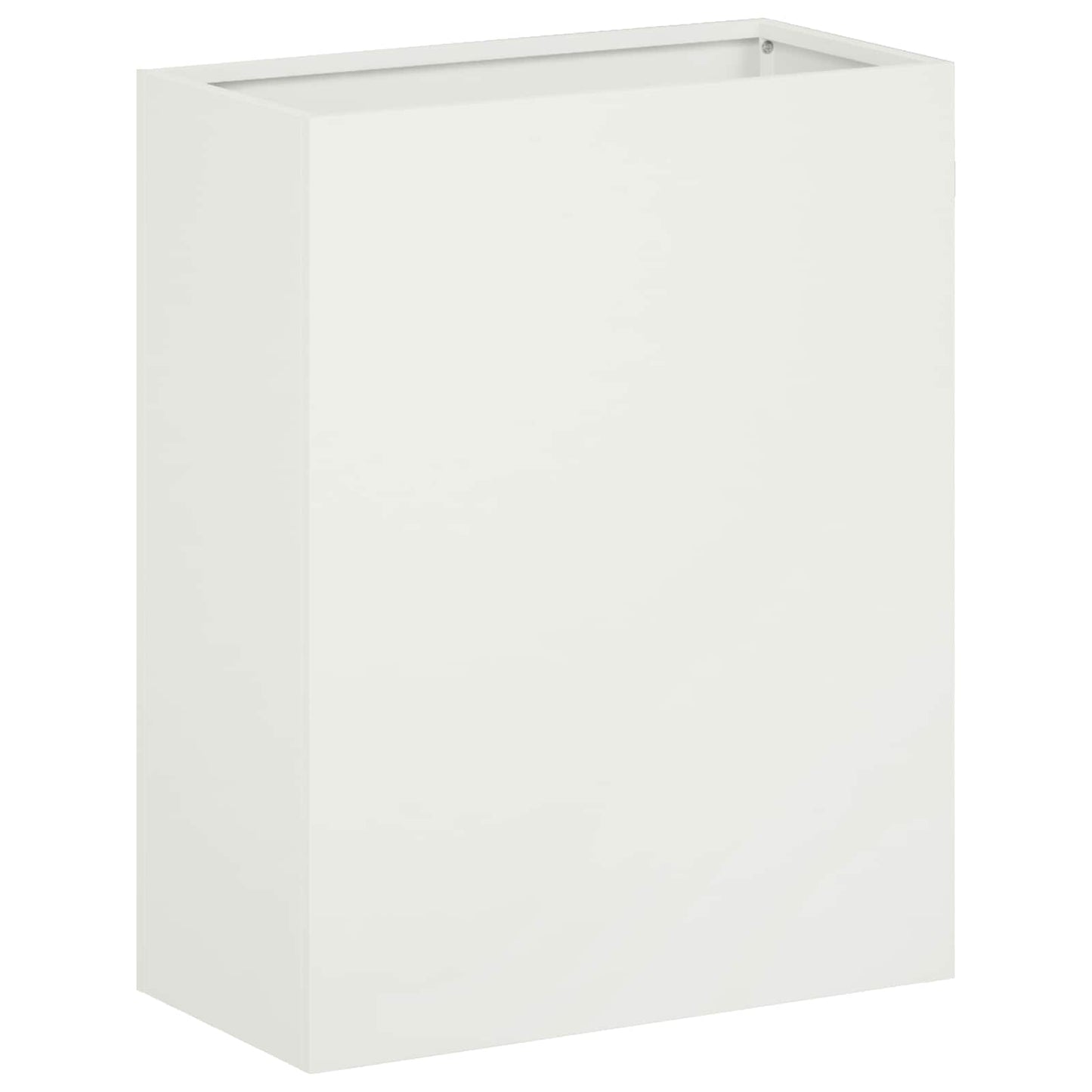 vidaXL Garden Planter 2 pcs White 40 x 20 x 40 cm Cold-rolled Steel