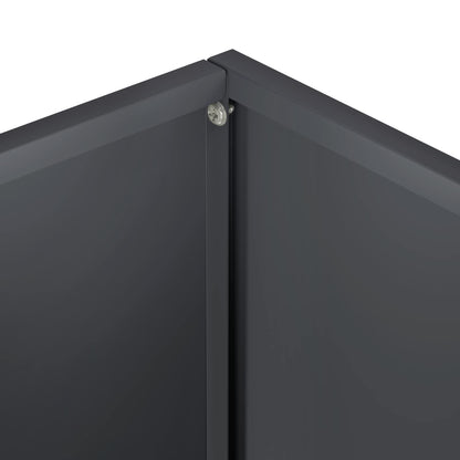 vidaXL Garden Planter Anthracite 40 x 20 x 40 cm Cold-rolled Steel