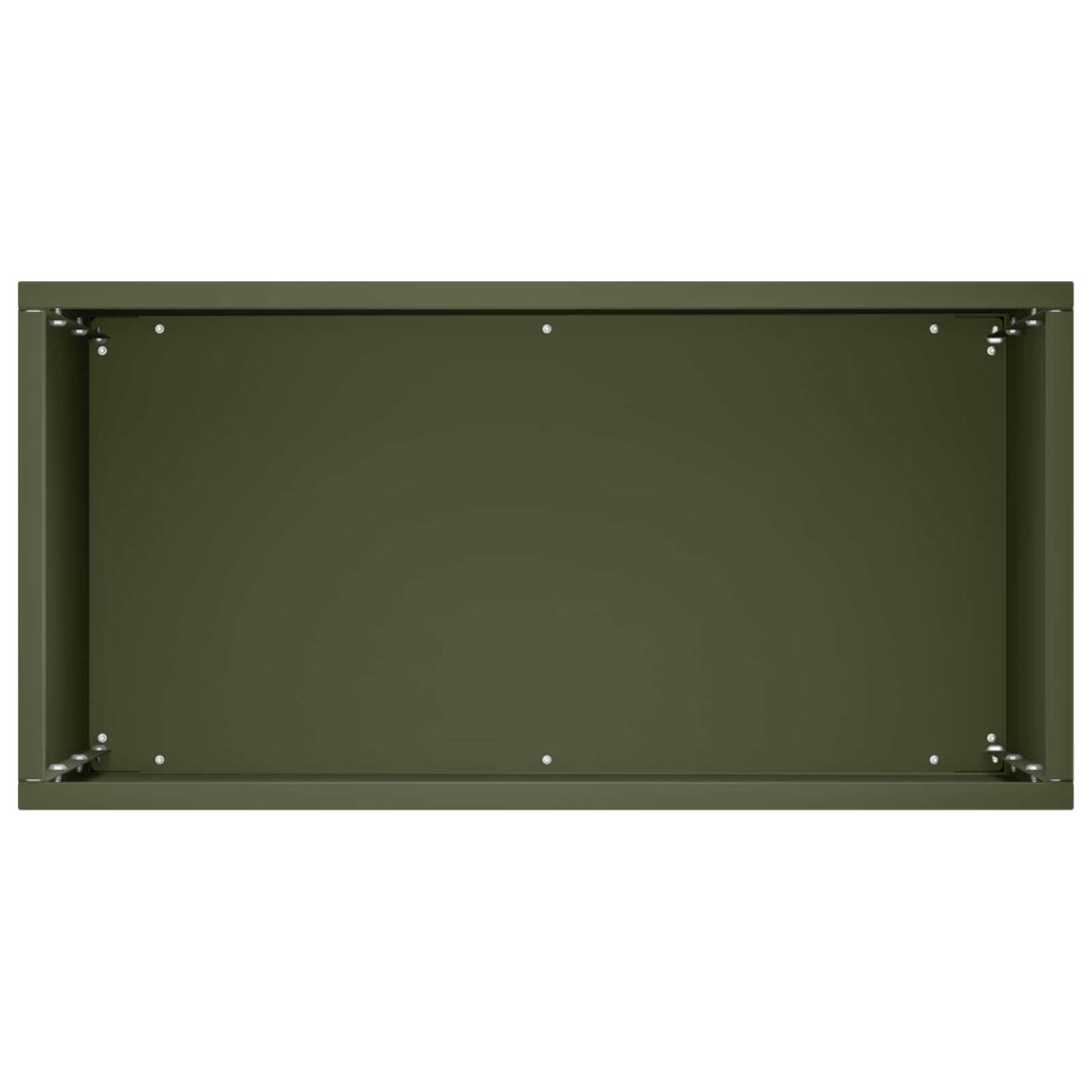 vidaXL Garden Planter Olive Green 40 x 20 x 40 cm Cold-rolled Steel