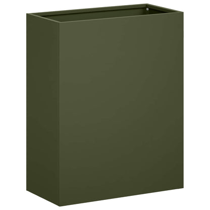 vidaXL Garden Planter 2 pcs Olive Green 40 x 20 x 40 cm
