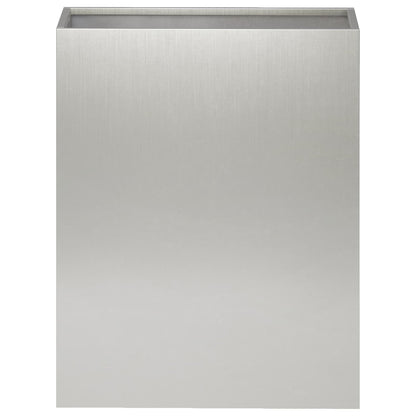 vidaXL Garden Planter Silver 40 x 20 x 40 cm Stainless Steel