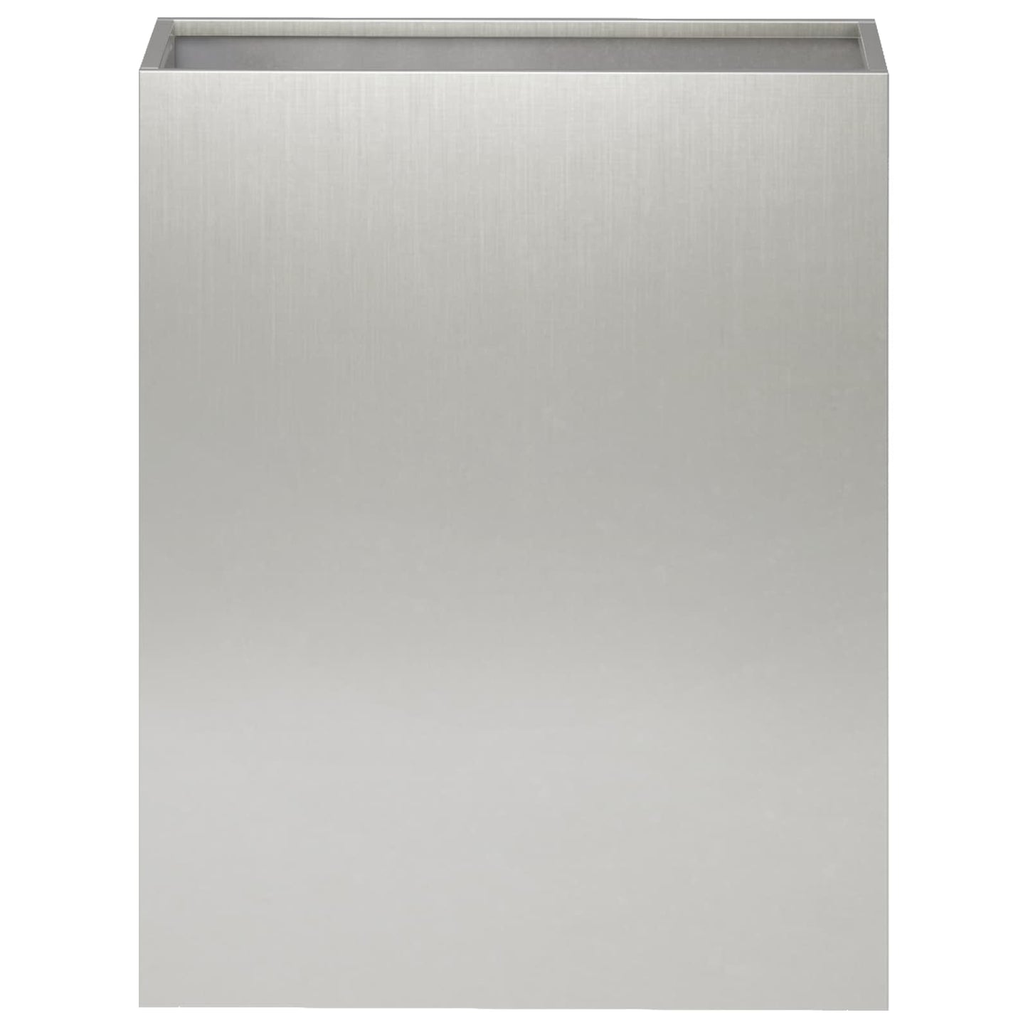 vidaXL Garden Planter 2 pcs Silver 40 x 20 x 40 cm Stainless Steel