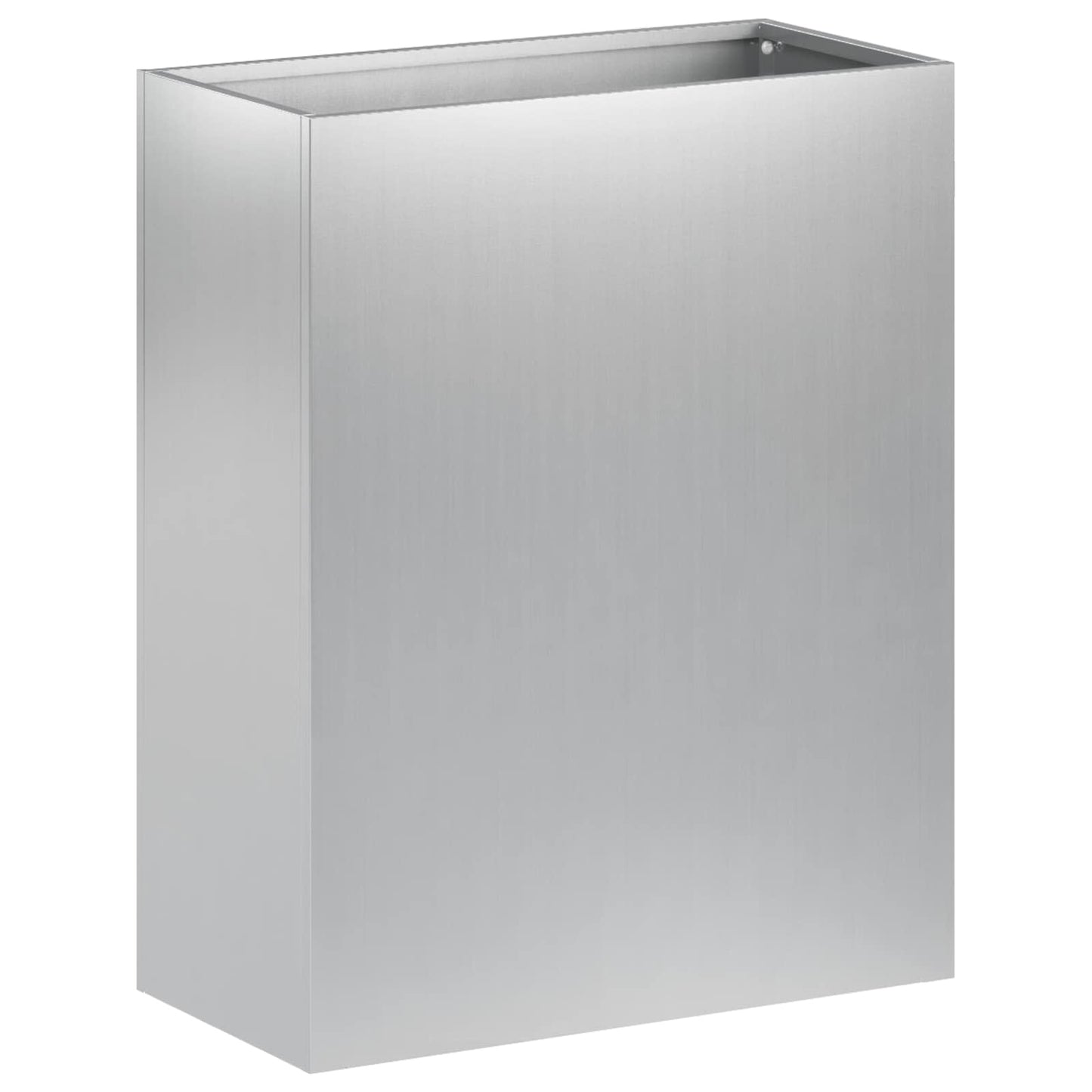 vidaXL Garden Planter Silver 40 x 20 x 40 cm Galvanised Steel