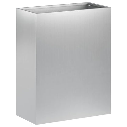 vidaXL Garden Planter Silver 40 x 20 x 40 cm Galvanised Steel