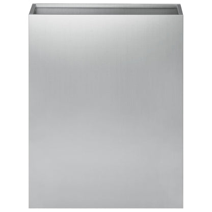 vidaXL Garden Planter 2 pcs Silver 40 x 20 x 40 cm Galvanised Steel
