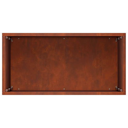 vidaXL Garden Planter Rusty 40 x 20 x 40 cm Weathering Steel