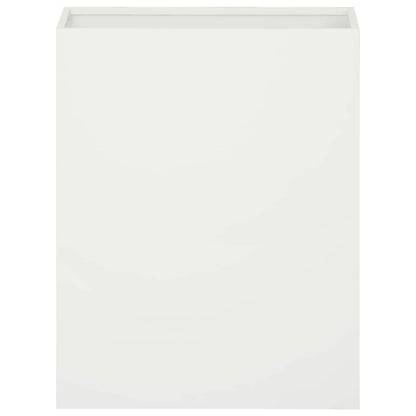 vidaXL Garden Planter White 40 x 20 x 50 cm Cold-rolled Steel