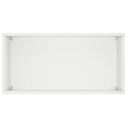 vidaXL Garden Planter White 40 x 20 x 50 cm Cold-rolled Steel