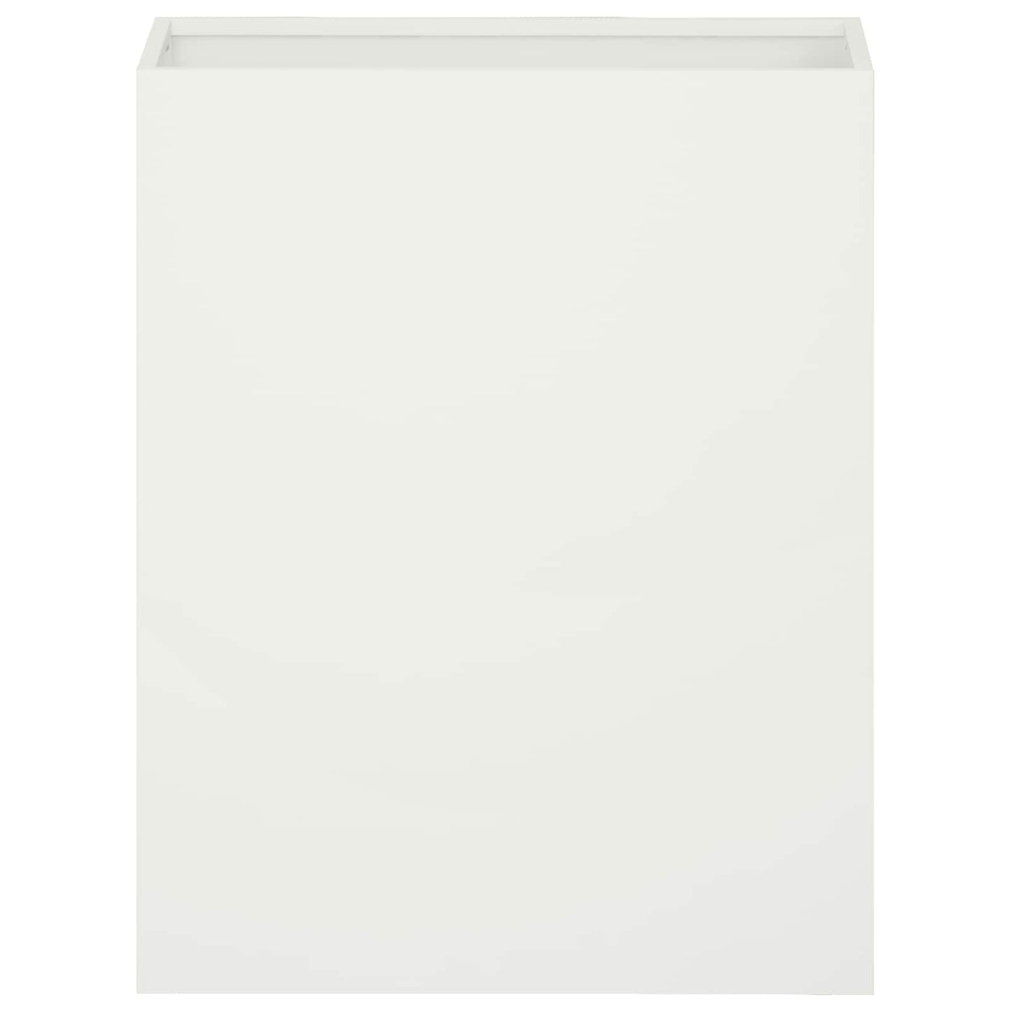 vidaXL Garden Planter 2 pcs White 40 x 20 x 50 cm Cold-rolled Steel