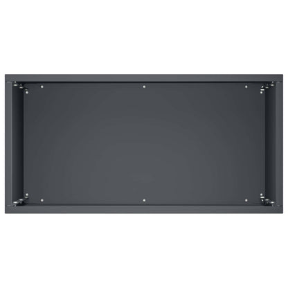 vidaXL Garden Planter 2 pcs Anthracite 40 x 20 x 50 cm