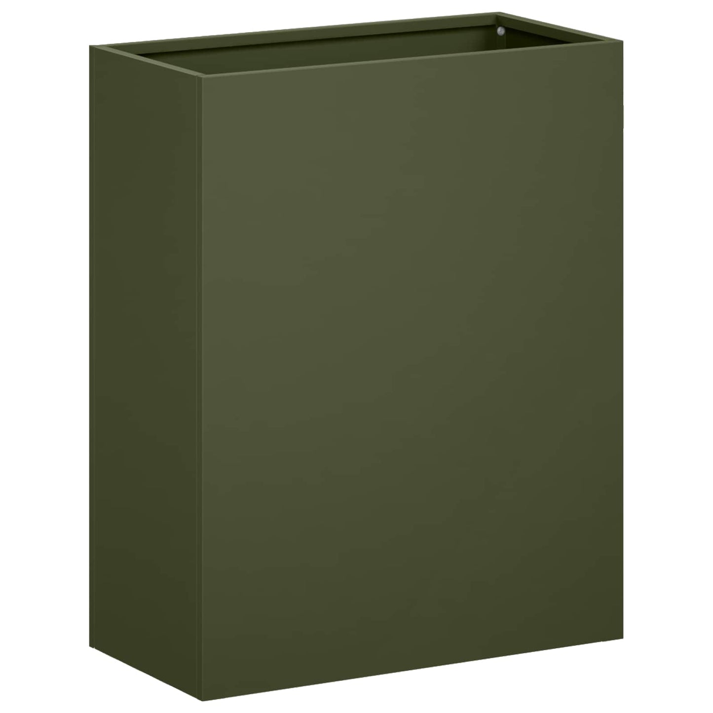 vidaXL Garden Planter Olive Green 40 x 20 x 50 cm Cold-rolled Steel