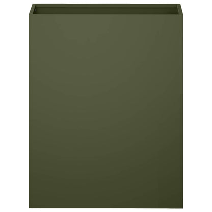 vidaXL Garden Planter 2 pcs Olive Green 40 x 20 x 50 cm