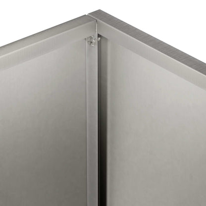 vidaXL Garden Planter 2 pcs Silver 40 x 20 x 50 cm Stainless Steel