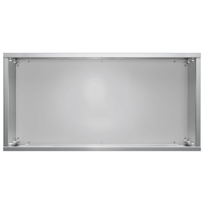 vidaXL Garden Planter Silver 40 x 20 x 50 cm Galvanised Steel