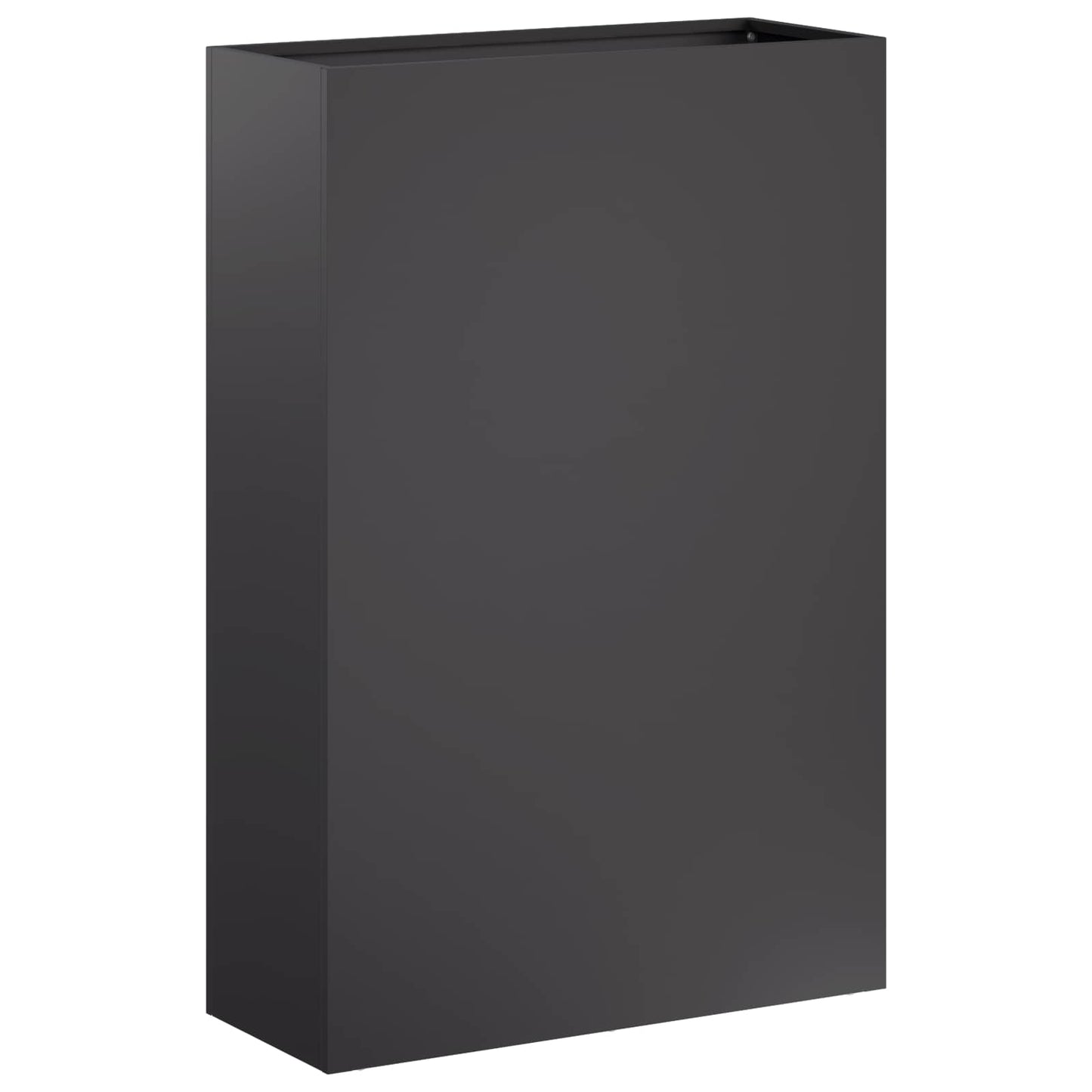 vidaXL Garden Planter Black 40 x 20 x 75 cm Cold-rolled Steel