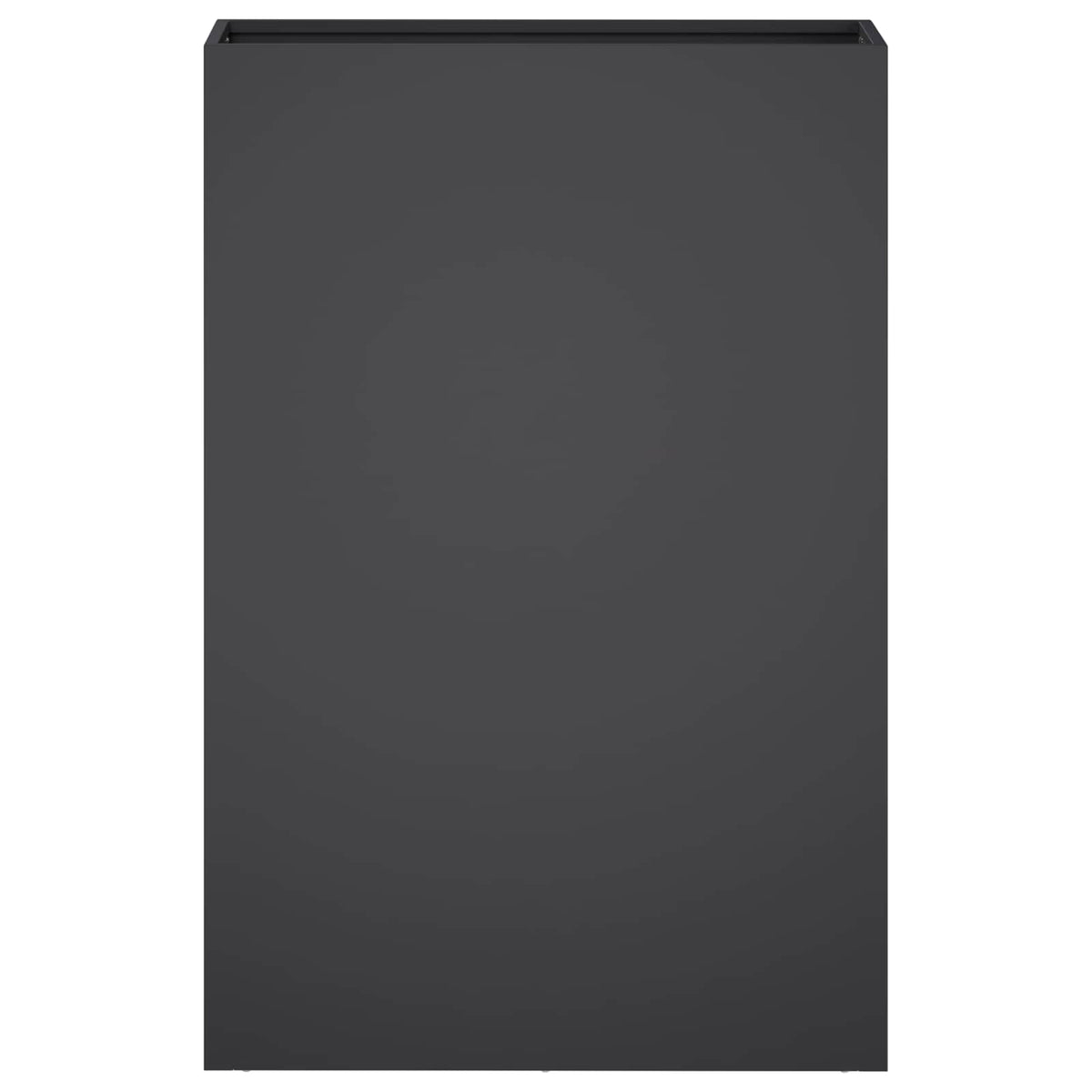vidaXL Garden Planter 2 pcs Black 40 x 20 x 75 cm Cold-rolled Steel