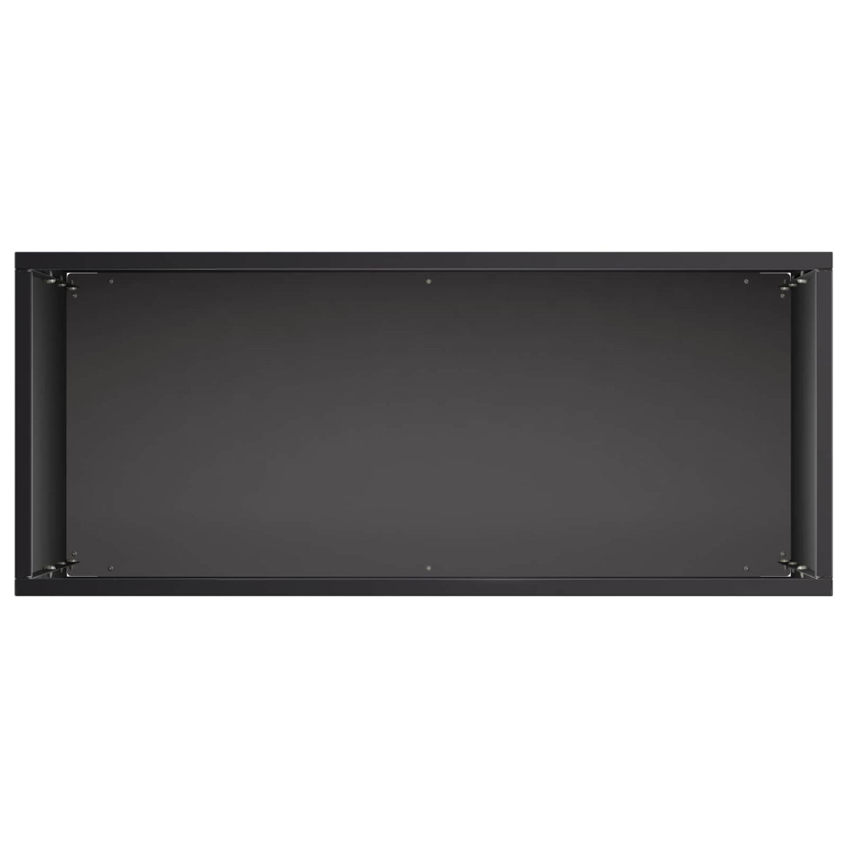 vidaXL Garden Planter 2 pcs Black 40 x 20 x 75 cm Cold-rolled Steel