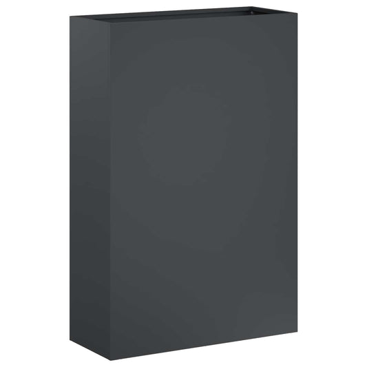 vidaXL Garden Planter Anthracite 40 x 20 x 75 cm Cold-rolled Steel