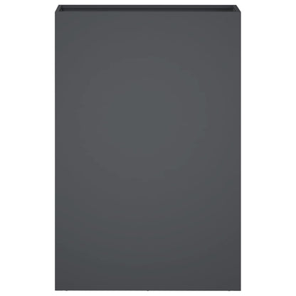 vidaXL Garden Planter Anthracite 40 x 20 x 75 cm Cold-rolled Steel