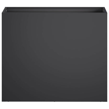 vidaXL Garden Planter Black 50 x 20 x 40 cm Cold-rolled Steel