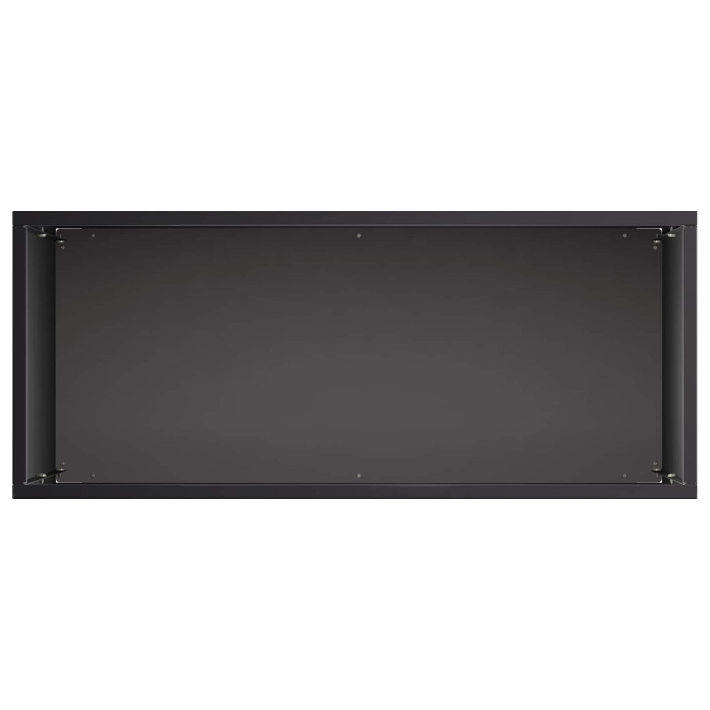 vidaXL Garden Planter Black 50 x 20 x 40 cm Cold-rolled Steel