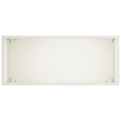 vidaXL Garden Planter White 50 x 20 x 40 cm Cold-rolled Steel