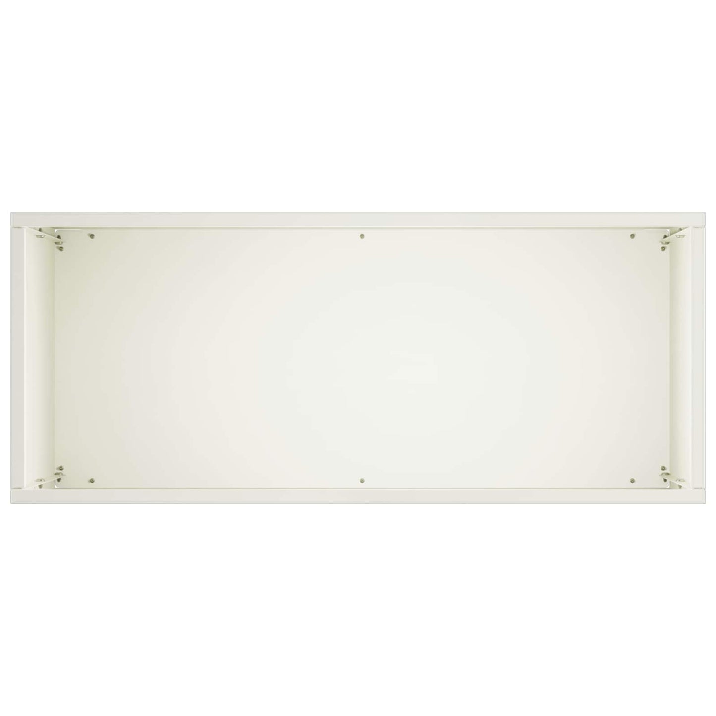 vidaXL Garden Planter 2 pcs White 50 x 20 x 40 cm Cold-rolled Steel