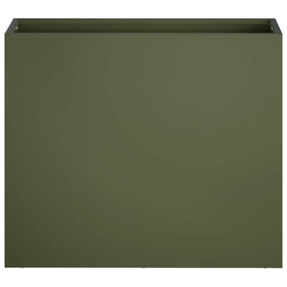 vidaXL Garden Planter 2 pcs Olive Green 50 x 20 x 40 cm